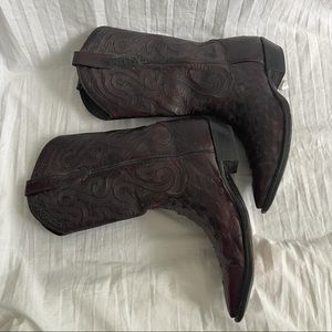 Sterling River Womens  Leather  Cowboy Boots Shoes